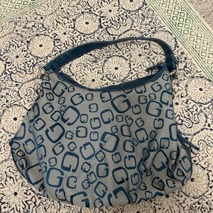 VTG G by Guess Monogram Hobo Bag // Navy Blue Y2K 00s